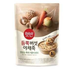 CJ제일제당  햇반 듬뿍 버섯야채죽 420g