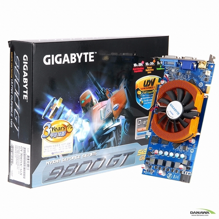 GIGABYTE 지포스 9800GT UDV Over HDMI 512MB VF830_이미지