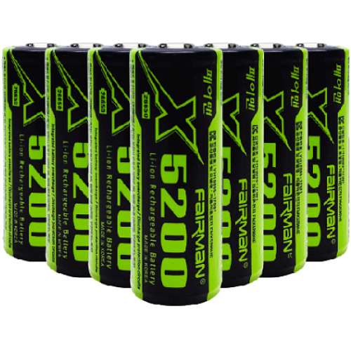 페어맨 리튬이온 26650 충전지 X5200