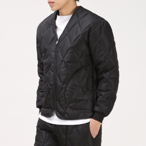 후앙스 국내생산 무지 브이넥 깔깔이 누빔자켓 방한복 SDPD5259