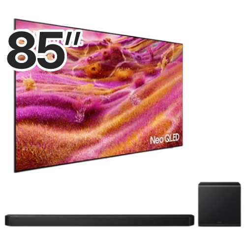 삼성전자 네오QLED KQ85QNF90AFXKR (벽걸이+사운드바, HW-Q800F)_이미지