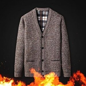 셀러허브 패션 JHQOP5Q0_4B 남자 기모 남성가디건 V넥 브이넥 카디건