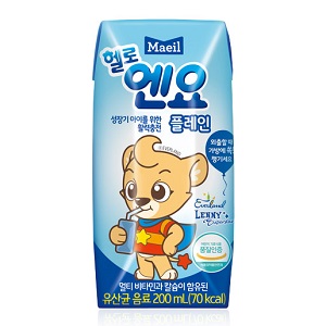 매일유업 헬로엔요 유산균 음료 플레인 200ml (6개)