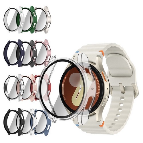 LAB.C 갤럭시워치7 풀커버 슬림 하드 강화유리 케이스 (44mm)