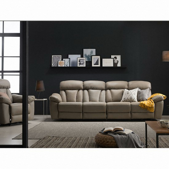 삼익가구 크루즈 USB 가죽 리클라이너 5인용_이미지