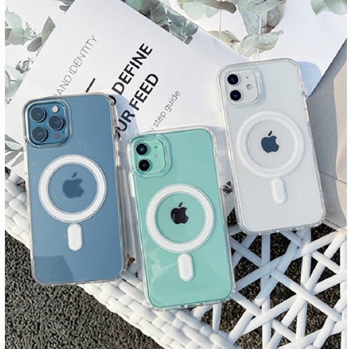 아이폰XR 맥세이프 투명 젤하드 케이스_이미지