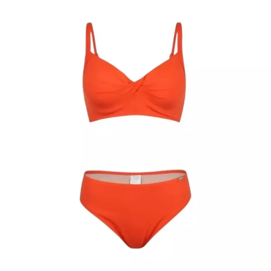 ltgt 수영복 여성 비치 셔링 솔리드 비키니 LS2F304-OR LS2F304-OR-SI 385558
