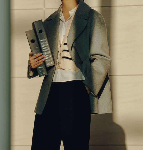 인동에프엔 쉬즈미스 캐시미어 블렌드 피코트 SWHCTN41030