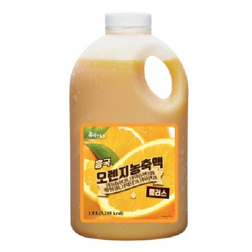 흥국F&B 오렌지 농축액 플러스 1.5L (2개)_이미지