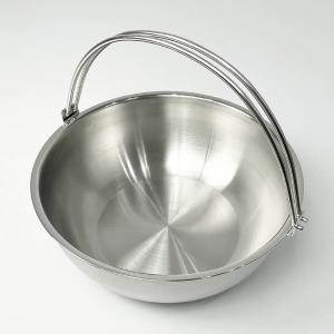 리빙아트 인덕션 스텐 샤브샤브 고리 전골 냄비 24cm