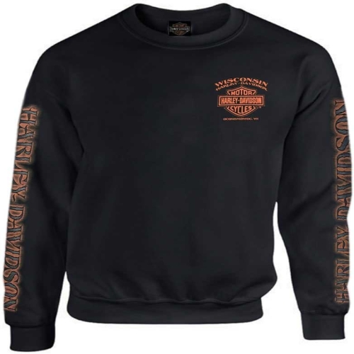 Harley-Davidson 할리 데이비슨 남성용 이글 피스톤 플리스 풀오버 스웨트셔츠 블랙 30299948 블랙. 그외 ..