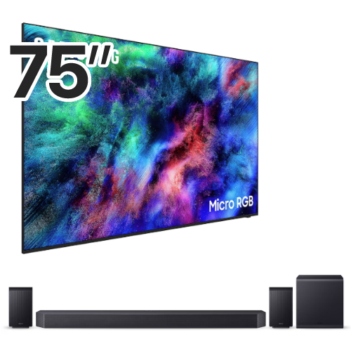 삼성전자 Micro RGB KMR75RH95AFXKR (벽걸이+사운드바, HW-Q990F)_이미지