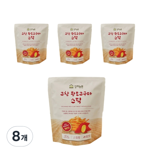 상하농원 고창 황토고구마 스틱 60g 8개
