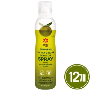 백설 유러피안 엑스트라버진 올리브유 스프레이 200ml (12개)_이미지
