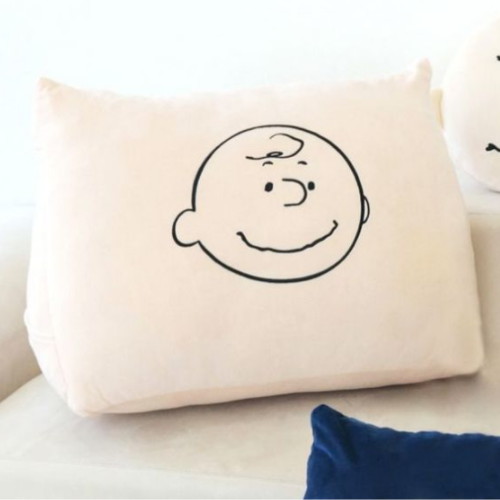 스누피 찰리 극세사 삼각등쿠션