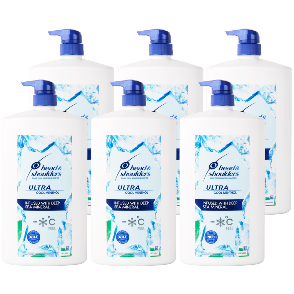 헤드앤숄더 울트라 쿨멘솔 샴푸 1800ml (6개)_이미지