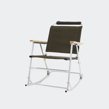발리스틱스 락킹 로버 체어 (올리브드랩/실버)_이미지