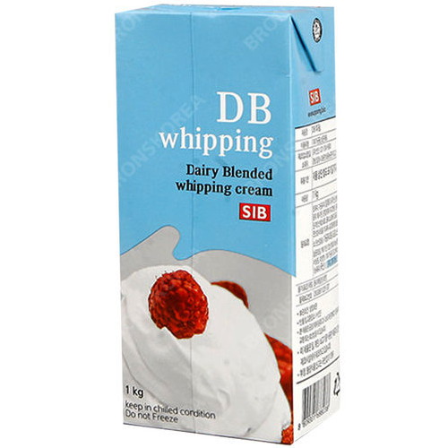 브론스코리아 DB휘핑크림 무가당 1kg (3개)_이미지