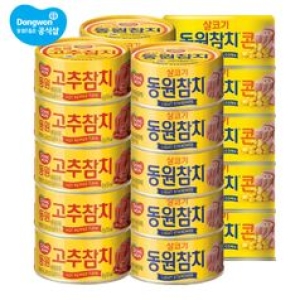 동원F&B 라이트 스탠다드 참치 85g 10개 + 고추 참치 85g 10개