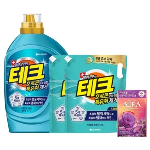 호르몬 특유취 제거 액체세제 드럼용 2.7L + 리필 2L 2개