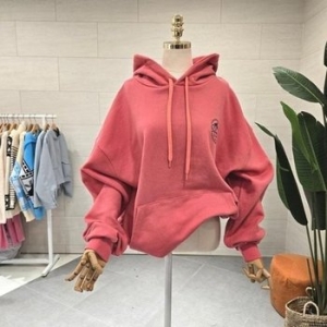 C25B7FTS045 루즈핏 슬로프 쭈리후드맨투맨