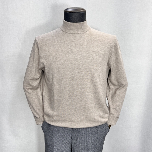 바쏘옴므 폴라티 가을겨울 캐시미어 니트반폴라 베이지 Z4WN03