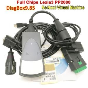푸조  풀 칩 진단 도구 LED Lexia3 PP2000 OBD2 진단 박스 V7.83 펌웨어 용 시트로엥 9218165C 새로운 기