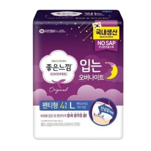 좋은느낌 입는 오버나이트 대형 4개 (4팩(16개))_이미지