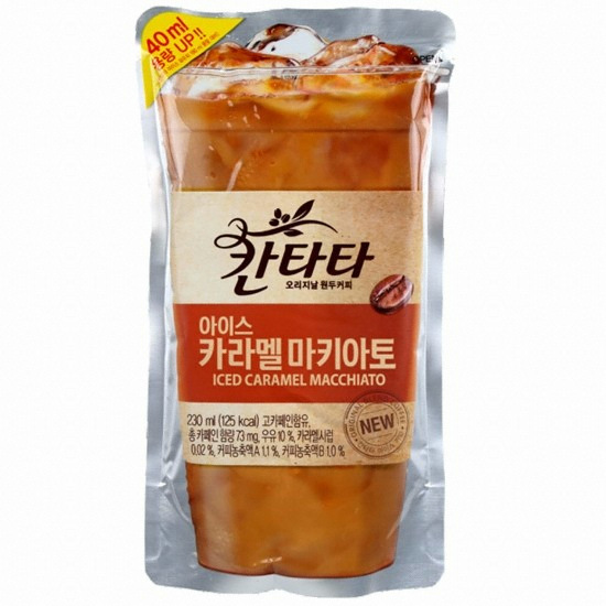 롯데푸드 칸타타 아이스 카라멜마키아토 230ml (100개)_이미지