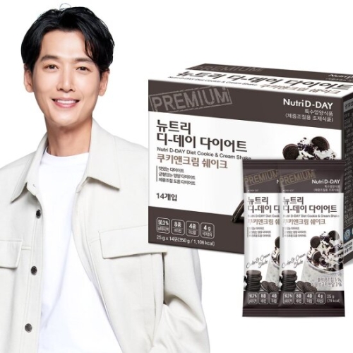 뉴트리디데이 다이어트 쿠키앤크림 쉐이크 25g 14포