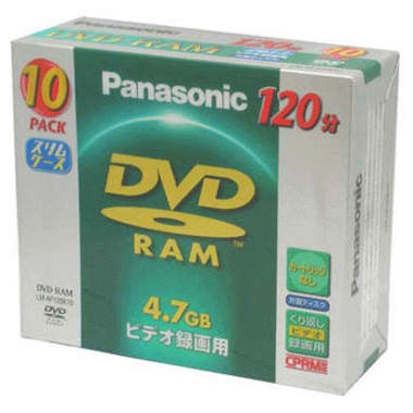 파나소닉 DVD-RAM 4.7GB 2x 쥬얼 10장_이미지