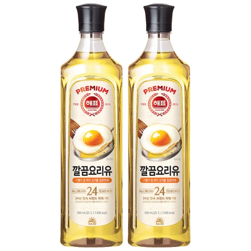 해표 깔끔요리유 900ml (2개)_이미지