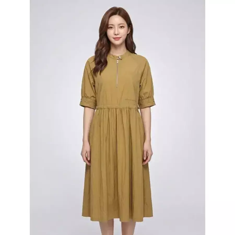  올포유 여성 반집업 라운드 원피스 ALONN6136 504