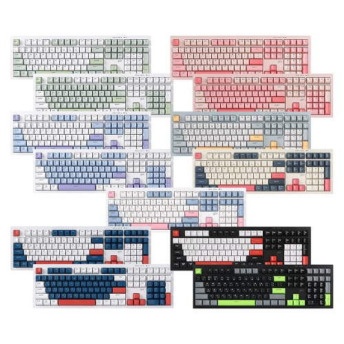 지클릭커 OFFICEPRO WK50 사일런스 M RGB 무소음 방수 무선 블루투스 108 (Navy Blue)_이미지
