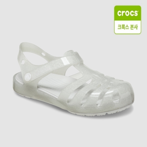 크록스 크록스키즈 이자벨라 샌들 글리터 토들러 실버 (208444-0IC)