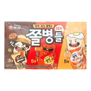 농심 쫄병 스낵 3종 총 15봉