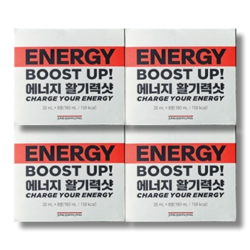 정관장 에너지 활기력 샷 20ml 8병 (4개)_이미지
