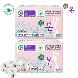 일반형 팬티라이너 일반 34개입 2팩
