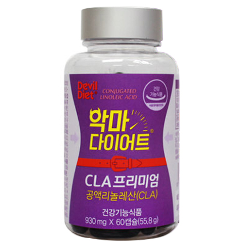  팜스빌 악마 다이어트 CLA 프리미엄 930mg 60캡슐 [1개]