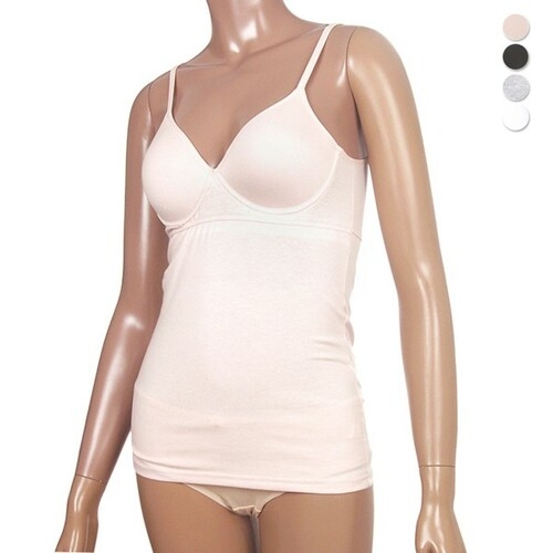 바풀 바풀 ER LD 183551 노와이어 면스판 몰드 롱 탑 브라탑