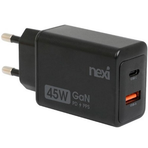리버네트워크 NEXI PD PPS 45W 2포트 GaN 충전기 NX1482