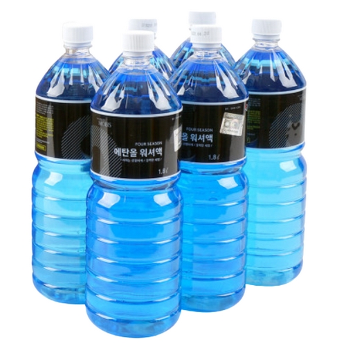 현대모비스 순정 사계절 에탄올 워셔액 1.8L (4개)