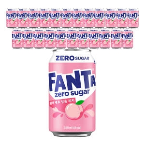 코카콜라음료 환타 제로 상큼 피치 350ml (24개)