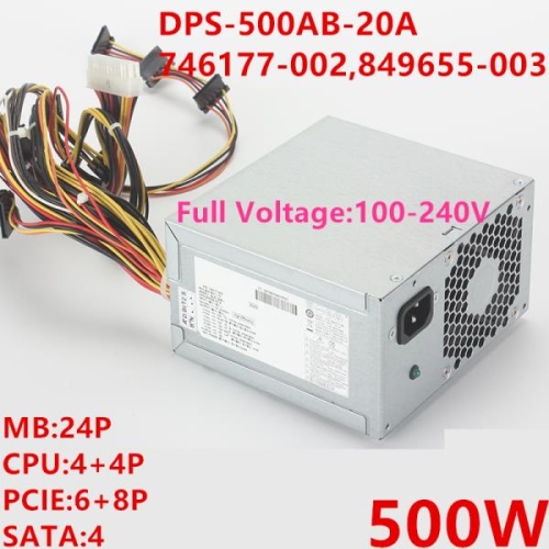 HP 500W 전원 공급 장치 DPS-500AB-20A A 746177-002 용 PSU_이미지