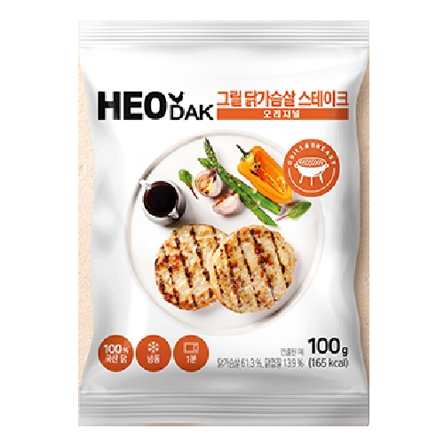 허닭 그릴 닭가슴살 스테이크 오리지널 100g (6개)_이미지