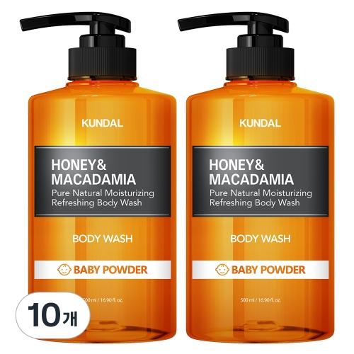 쿤달 허니&마카다미아 퓨어 바디 워시 500ml (10개)_이미지