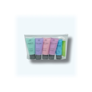 LG생활건강 미니스 여행용 세면도구 6종 세트 샴푸 린스 클렌징폼 바디워시 치약 칫솔 LGCare Minis Travle Kit_이미지