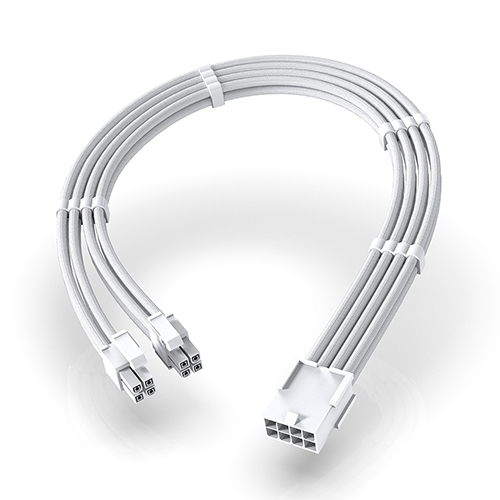 EZDIY-FAB EPS 4+4 연장 슬리빙 케이블 (0.3m, 화이트)_이미지