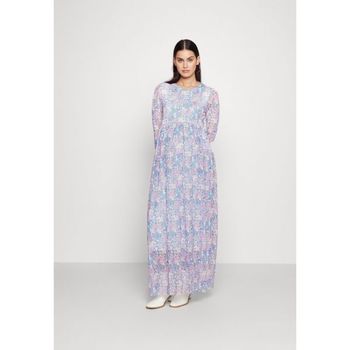 �������� Maternity DRESS LONG SLEEVE ALLOVER PRINT Maxi dress light blue 7516..