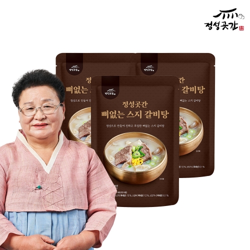 다담 정성곳간 강순의 명인의 뼈 없는 스지 갈비탕 700g (3개)_이미지
